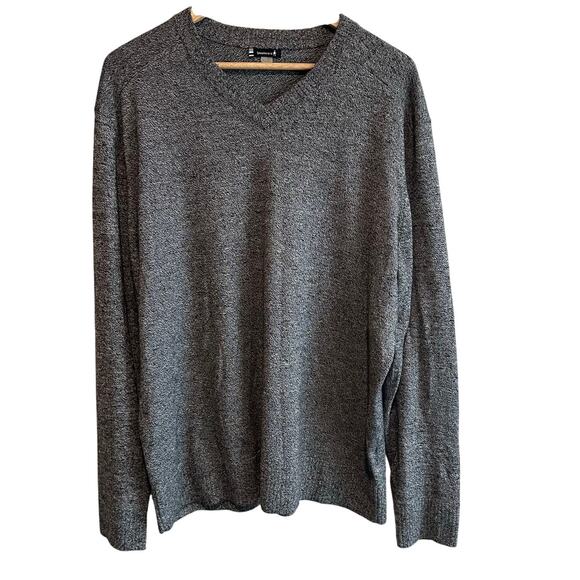 Smartwool Men's Sparwood V-Neck Sweater XL Black/Gray - Picture 1 of 9